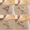 Colored Zircon Love Pendant for Women Fashionable Palace Style Elegant and Versatile Stainless Steel Chain Random Colors