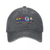 MAGA: Make America Gay Again com Boné de Baseball com Contorno Preto Chapéu Vintage para Caminhada Masculino Marca de Luxo Feminino