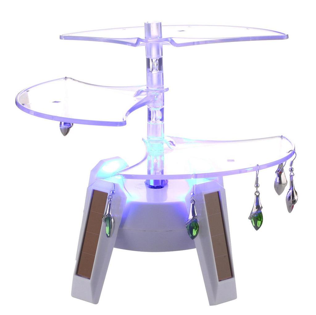 Solar-Powered Automatic Watch Winder and Rotating Display Stand