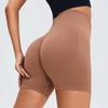 European-American Seamless High-Waist Yoga Shorts Women’s Summer Three-Quarter Peach Sports Butt-Lifting Running Fitness Pants