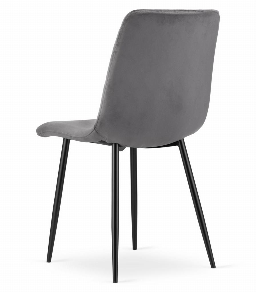 TURIN Chair - Dark Gray Velvet X 1