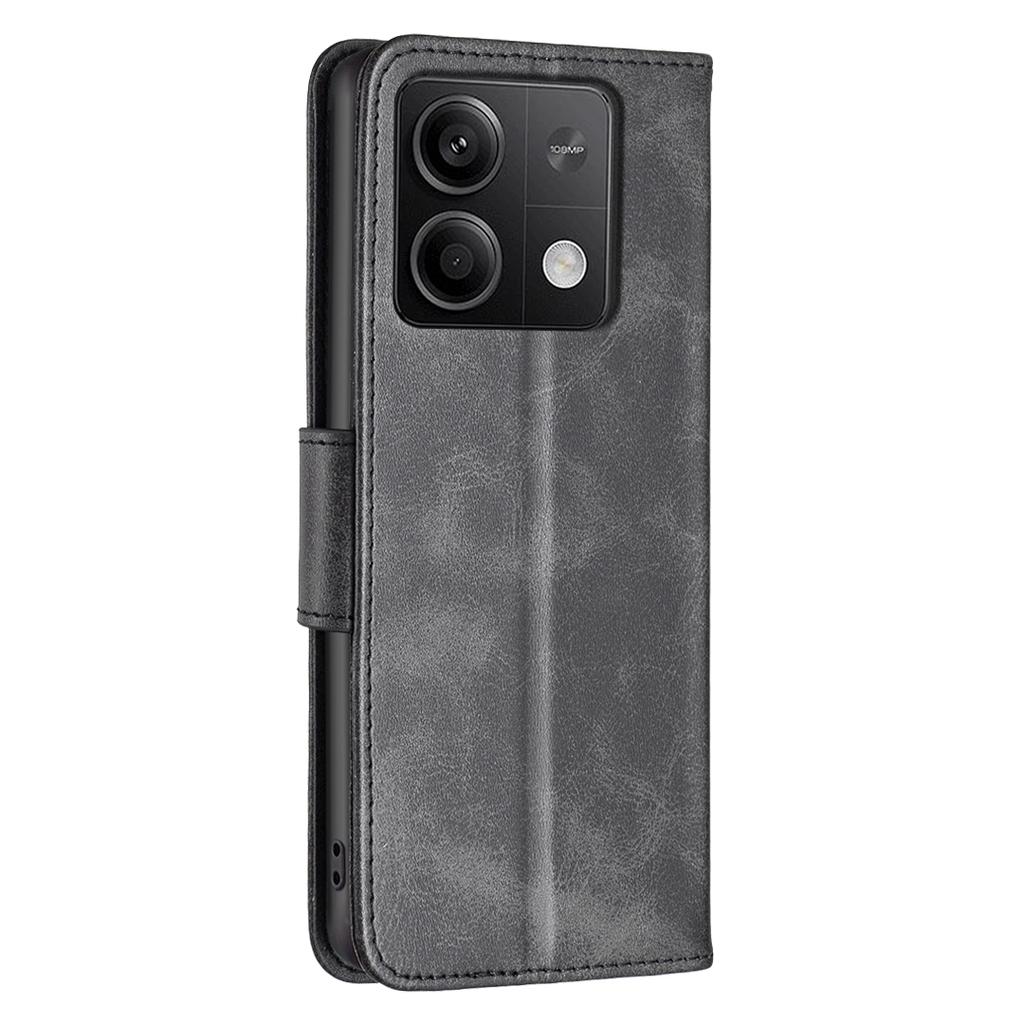 For Xiaomi Redmi Note 13 5G Leather Case Shockproof TPU Stand Solid Color Phone Cover