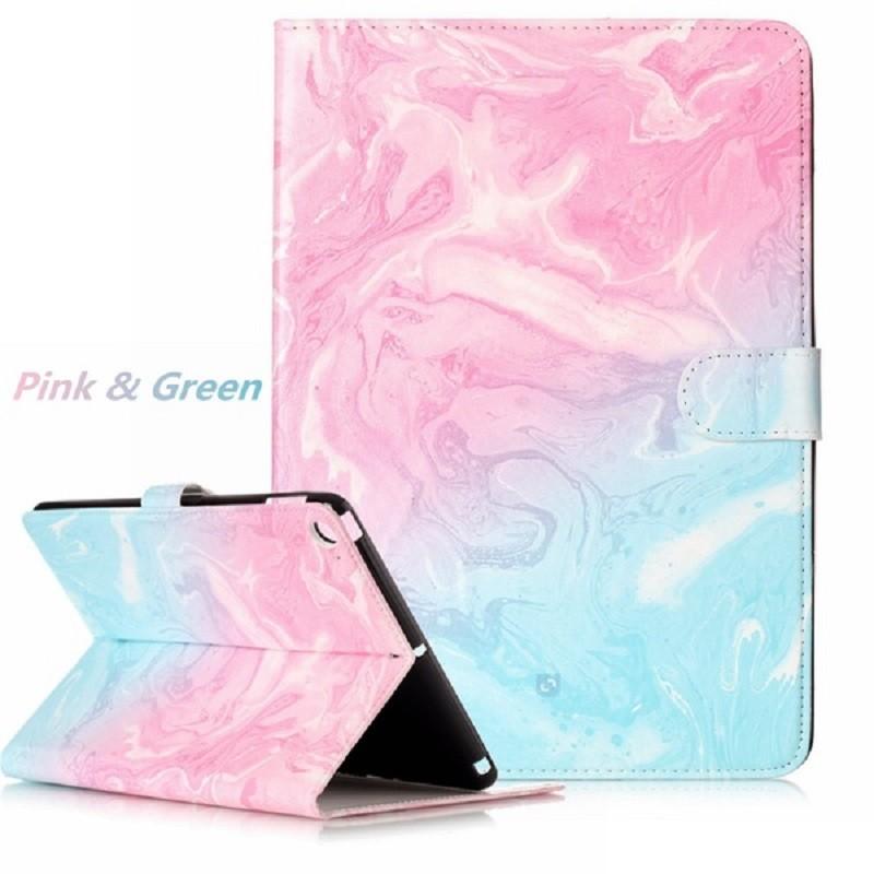 Elegant Marble Pattern Folio Flip Cover For Ipad With Premium Pu Material