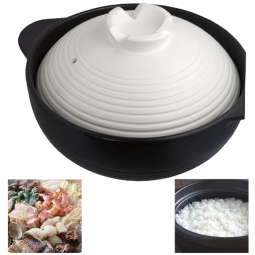 Living New Banquet Overflow-Resistant Earthenware Pot No. 8