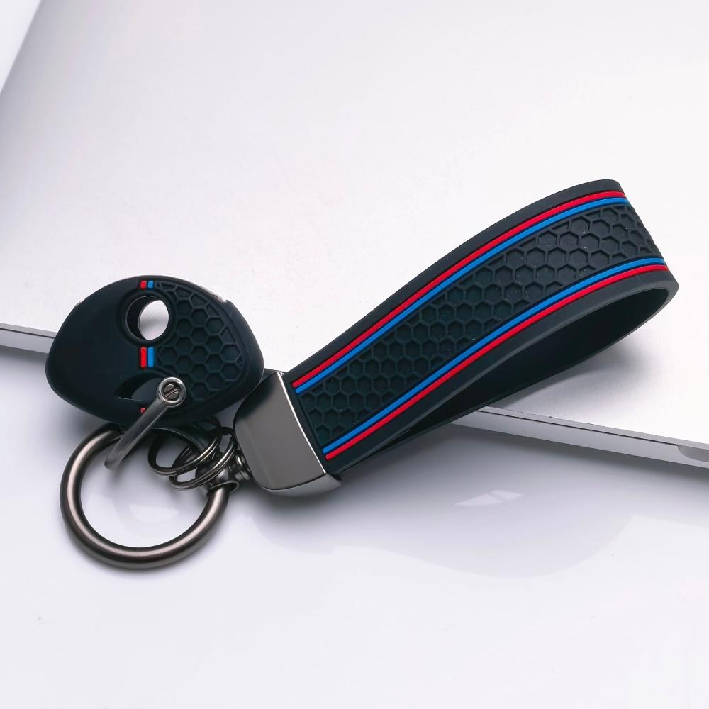 Silicone Key Fob Cover with keychain for BMW Motorcycle, Fits BMW R1200GS R1250GS, Protective Accessory, Key Fob Protection, Replacement
