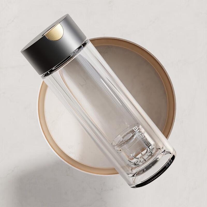 BURNELL Magic Magnetic Suction Double-Layer Glass Cup