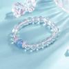 Hand Jewelry Crystal Beads Bracelet Elastic Vintage Beaded Bracelet Clear Crystal Bracelet  Friends