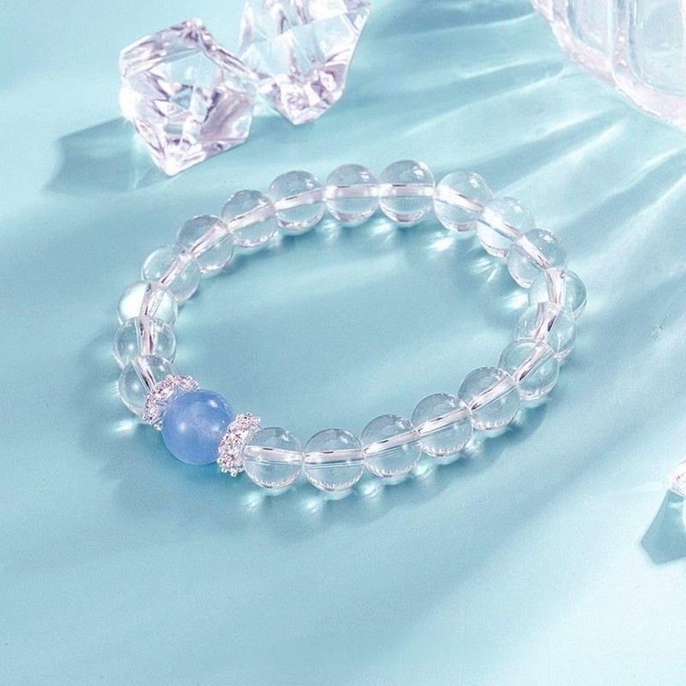 Hand Jewelry Crystal Beads Bracelet Elastic Vintage Beaded Bracelet Clear Crystal Bracelet Friends