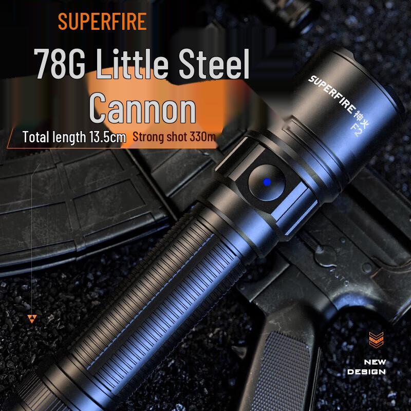 SupFire F2 Zoomable Rechargeable LED Flashlight