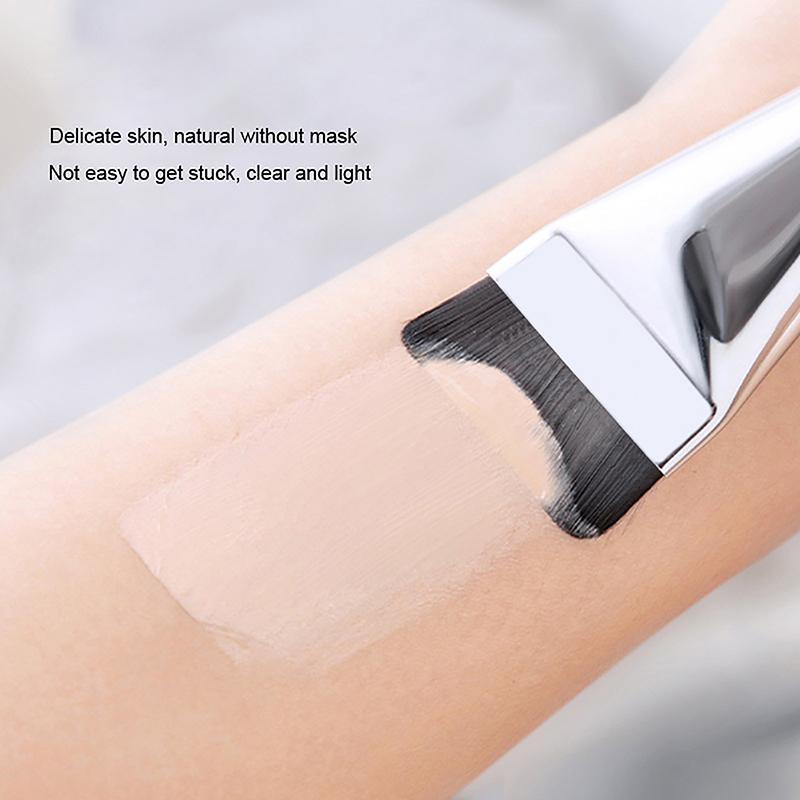 Ultradünner Foundation-Pinsel, leichter Konturpinsel für das Gesicht, flacher Konturpinsel, zum Verblenden von Foundation-Creme, Make-up-Pinsel, Schönheit