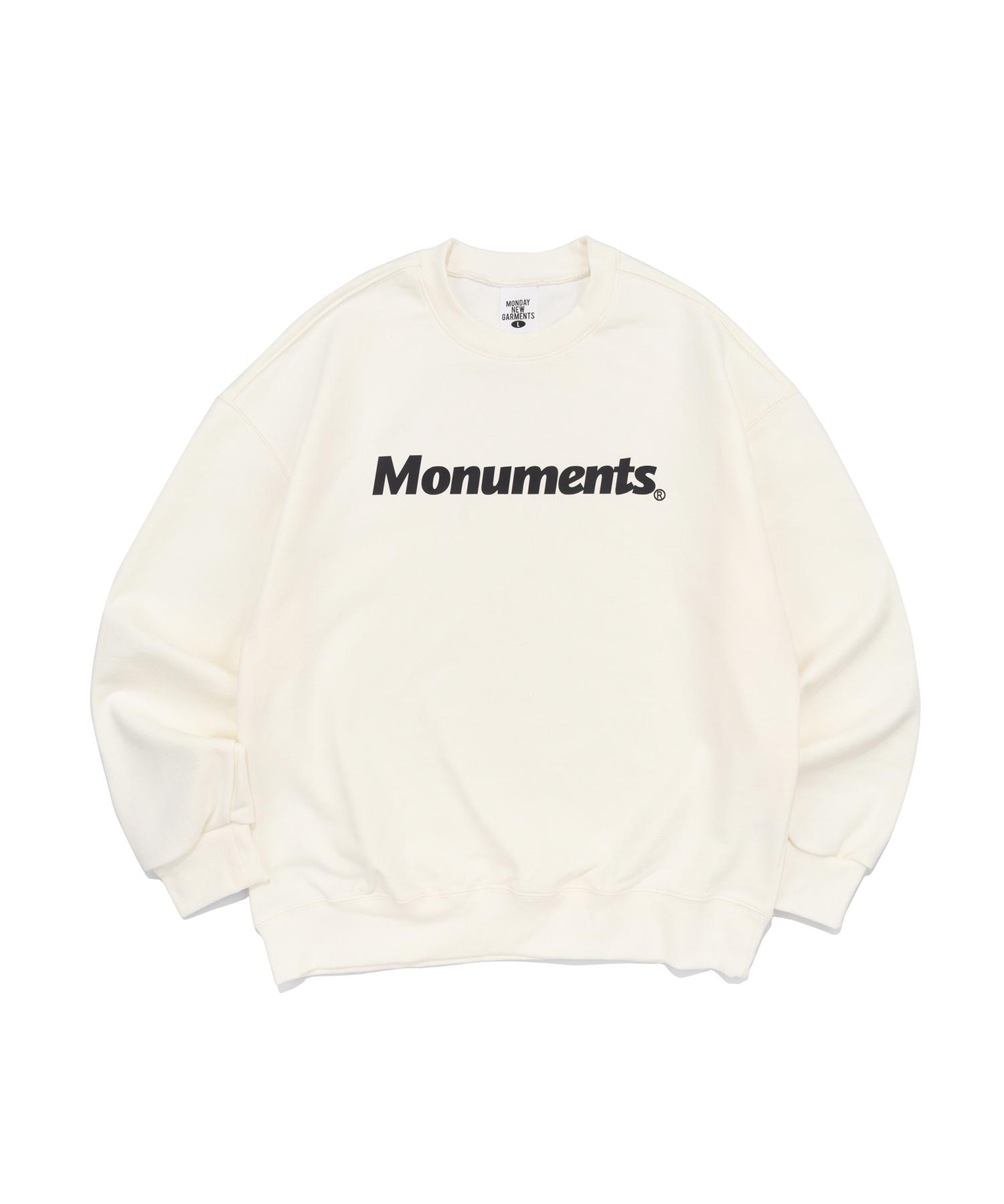 Толстовка с логотипом Monument Og (слоновая кость) Ivory/Xl