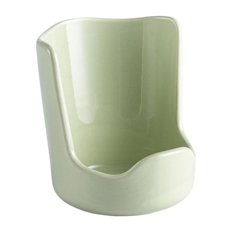 Household Ceramic Kitchen Pot Lid Rack Countertop Soup Rice Spoon Rack Shelf Storage Countertop Spoon Rice Spoon Rack