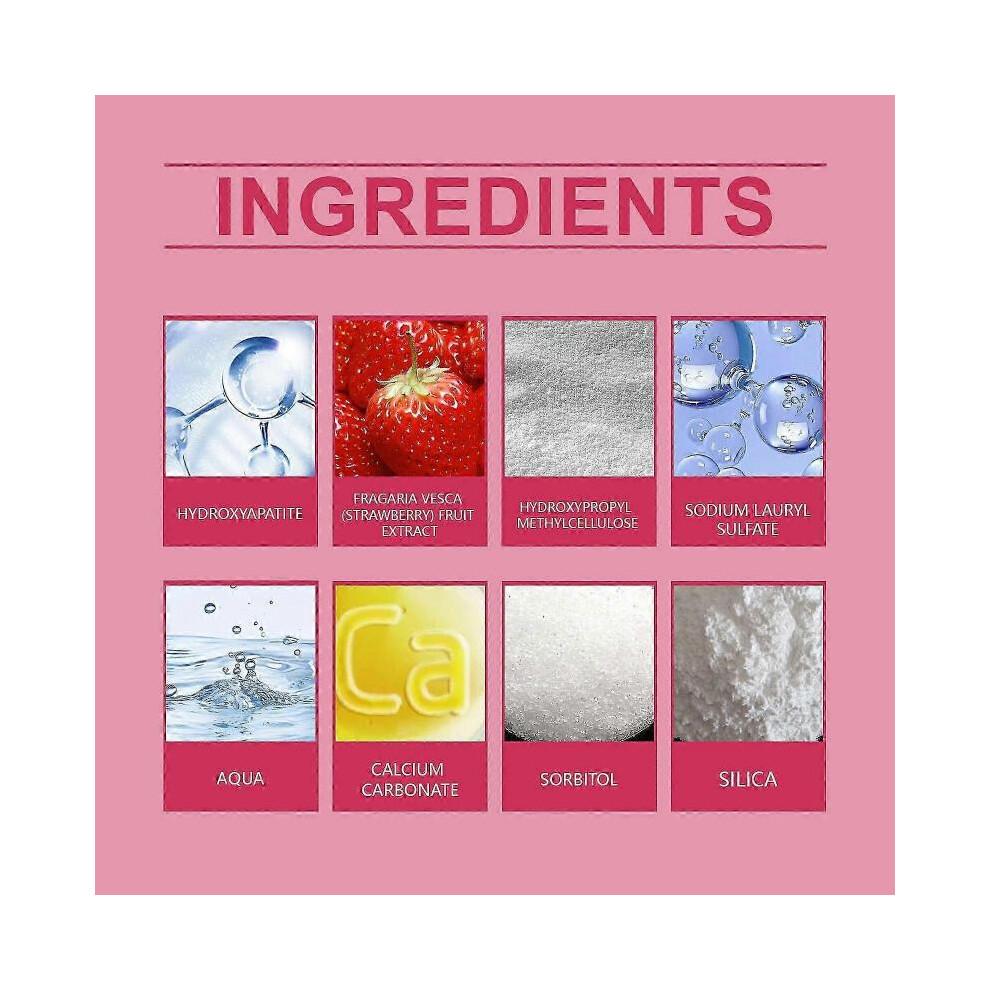 Dentifrice pour enfants aromatisé à la fraise Nettoyage des dents et des taches sur les dents jaunes Dentifrice oral pour enfants
