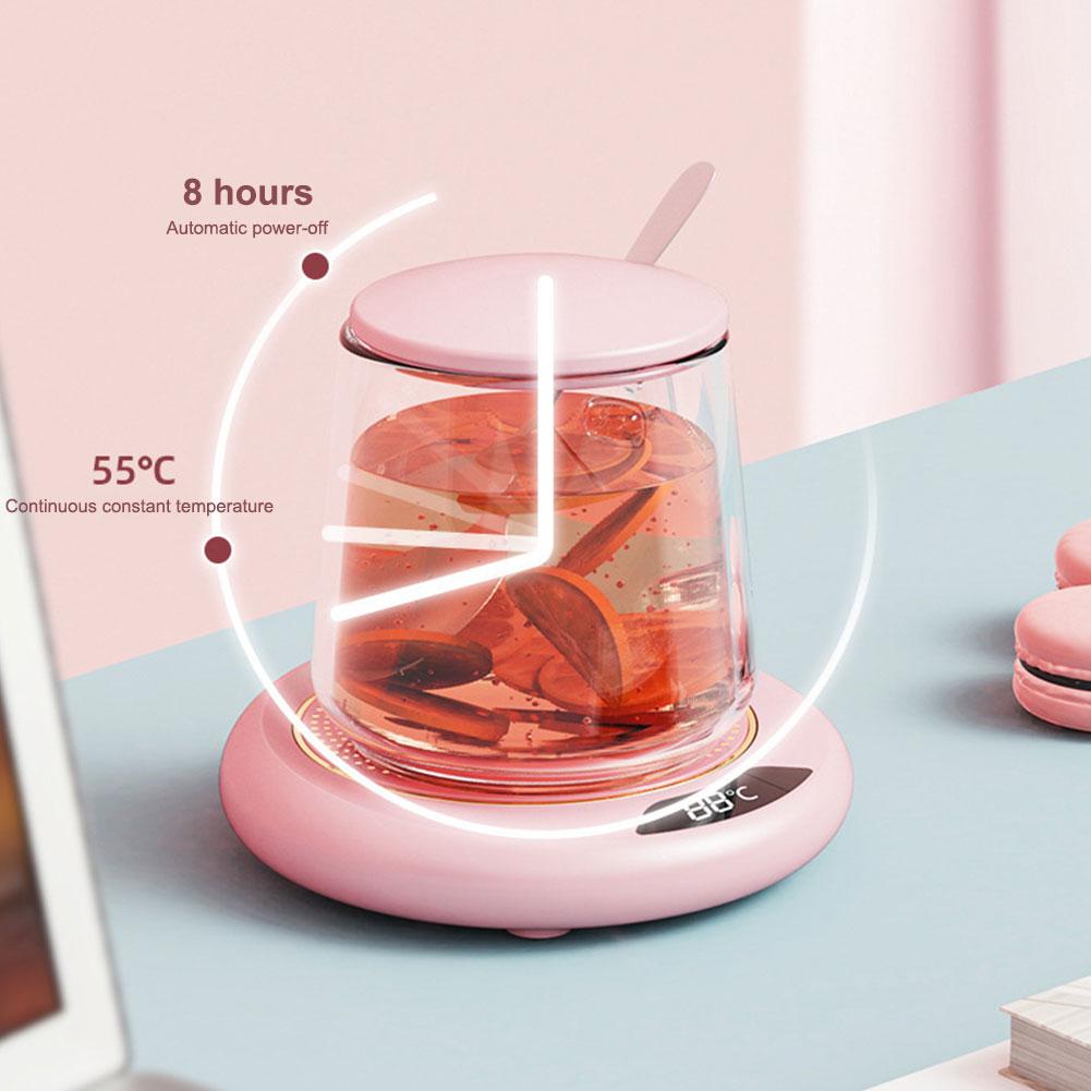 USB Electric Beverage Warmer 3 Temperature Setting Coffee Warmer Plate Coffee Cup Warmer for Coffee Milk Tea Beverage