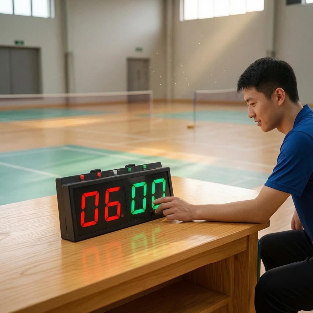 Electronic Score Indicator Wireless Control Led Scoreboard Electronic Score Keeper Large Numerals Sports Equipment Bright Digits