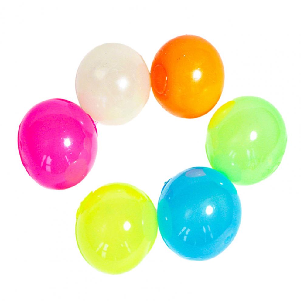 2Pcs Luminous Sticky Ball Glow in The Dark Stretch TPR Wall Ceiling Adhesive Ball Toy Kids Adults Anxiety Relief Sticky Ball