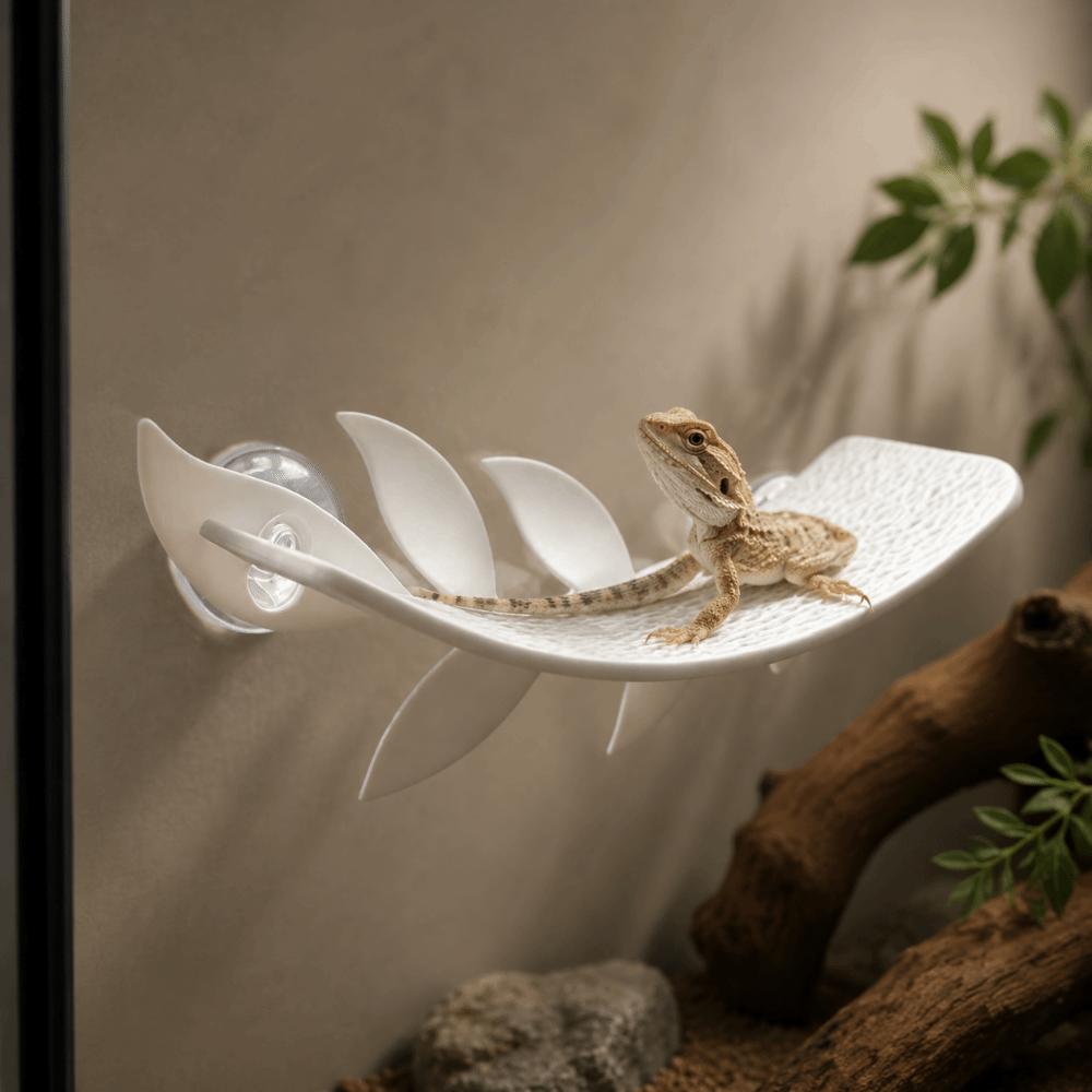 Simulated Leaves Lizard Habitat Leaf Leaf Shape Climbing Rest for Amphibian Terrarium