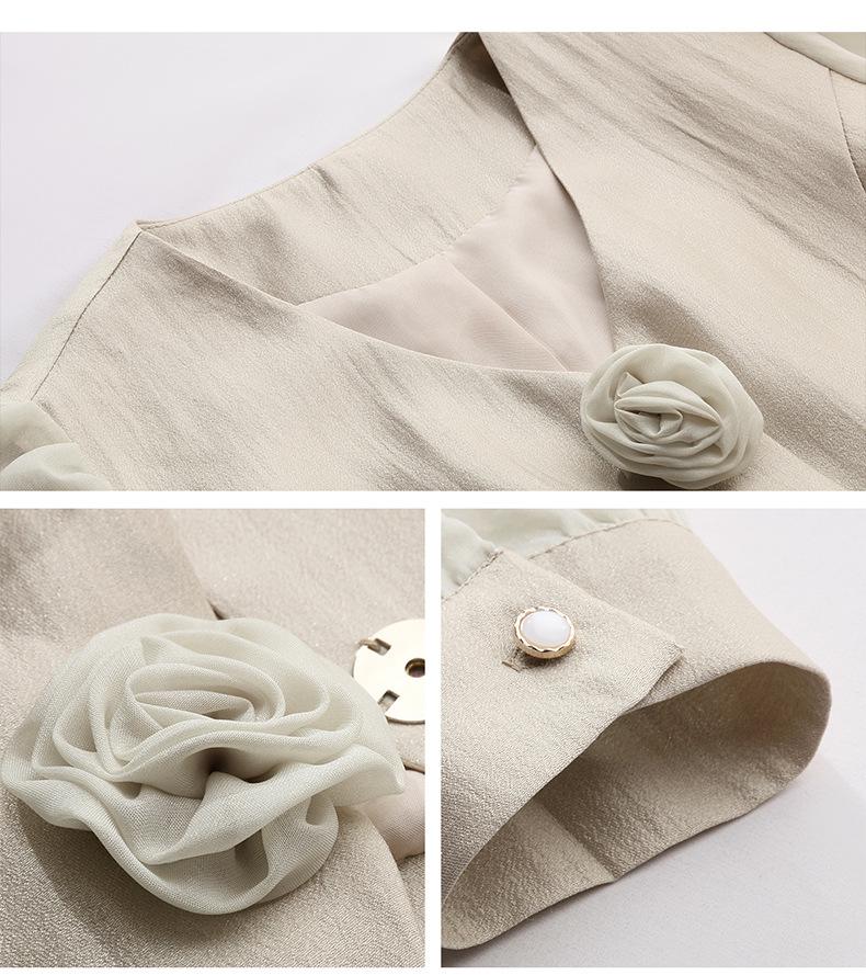 Stylish Spring/Summer 2025 Suit: Trendy Coat & Midi Skirt Set YB8865