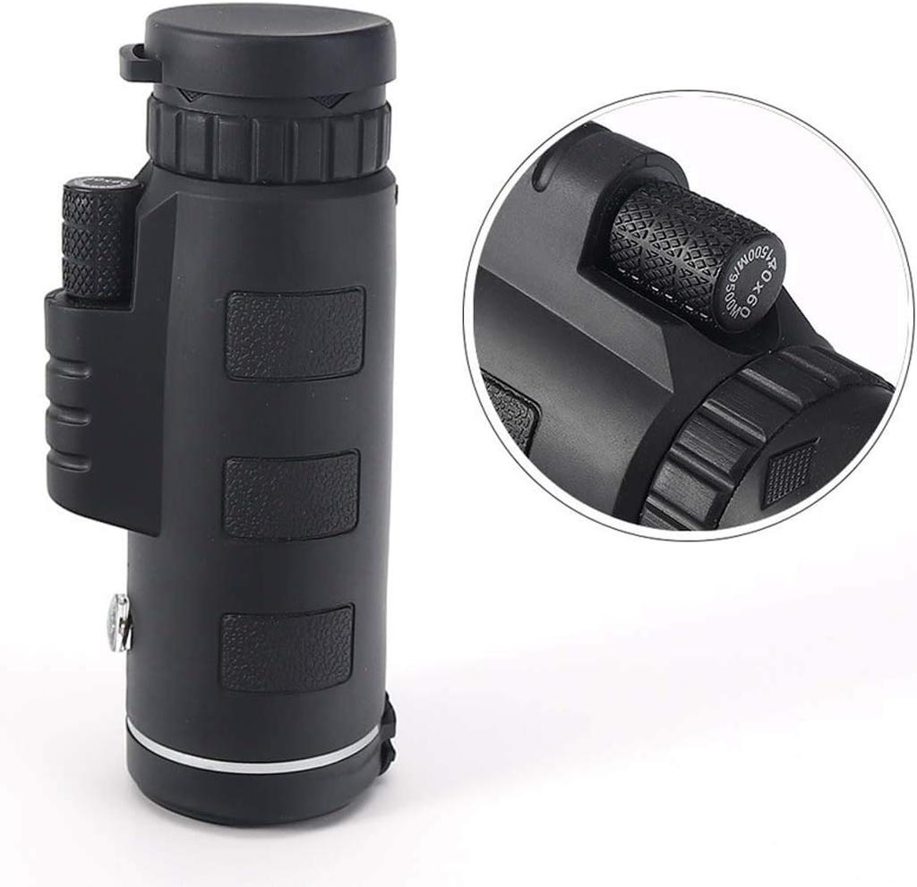 Τηλεσκόπιο 40X60 Μονοφθαλμο Τηλεσκόπιο Hd Υψηλής Ισχύος Κινητό Τηλεσκόπιο Πλήρως Ευέλικτος Επικαλυμμένος Φακός Οπτικού Γυαλιού + Κλιπ Τηλεφώνου