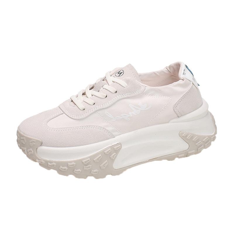 Kleine Männer dicksohlige erhöhende Mode Papa Schuhe Damen 2025 Sommer vielseitige Muffin weichsohlige Stoff atmungsaktive Freizeitschuhe