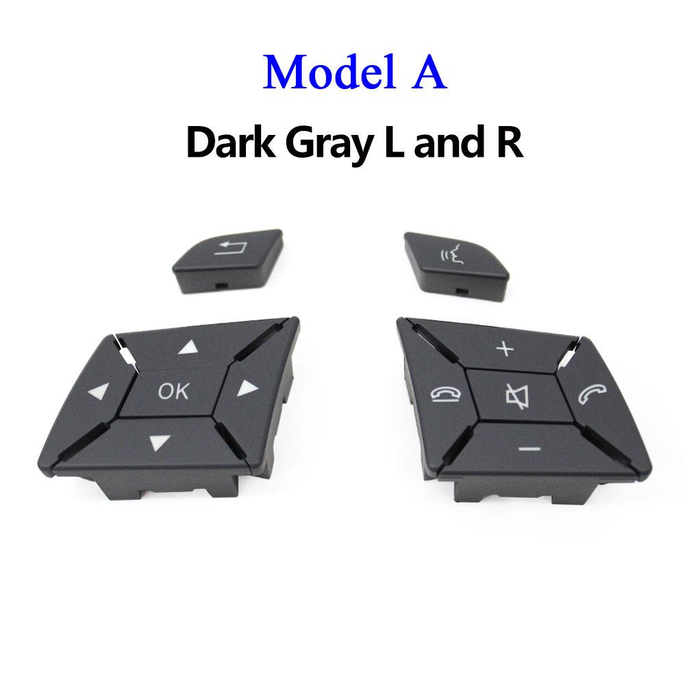 

Ruili 4 Multi-function Steering Wheel Cover Control Switch Button For mercedes benz accessories G ML GL Class C204 W204 A Dark Gray 1 Pair