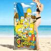 1Pc Simpsons Family Adventure Beach Towel, Quick Dry, Multi-Use for Beach Pool Gym Yoga Home Travel, Christmas, Halloween, Xmas Gift S89
