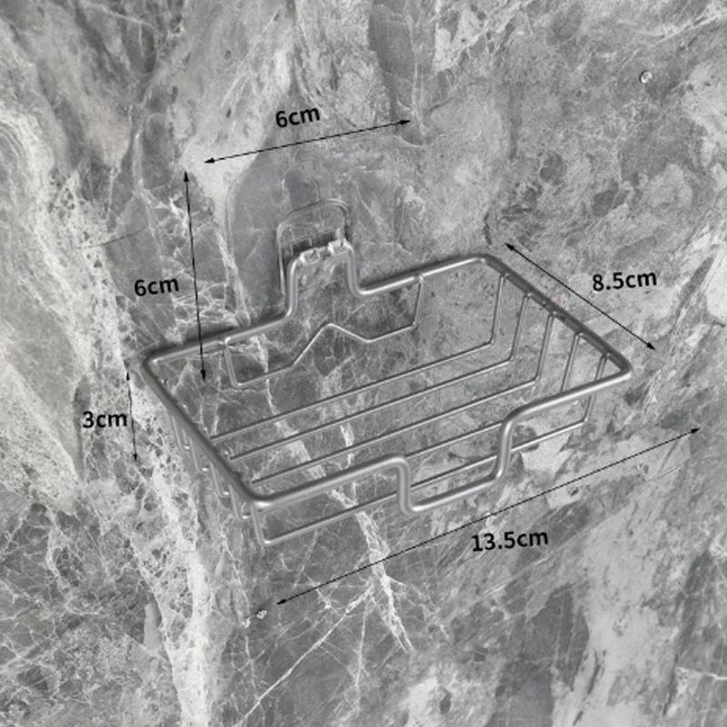 

Высококачественная настенная мыльница, мыльница из нержавеющей стали, губка для мыла, аксессуары для ванной комнаты, самоклеящиеся тарелки