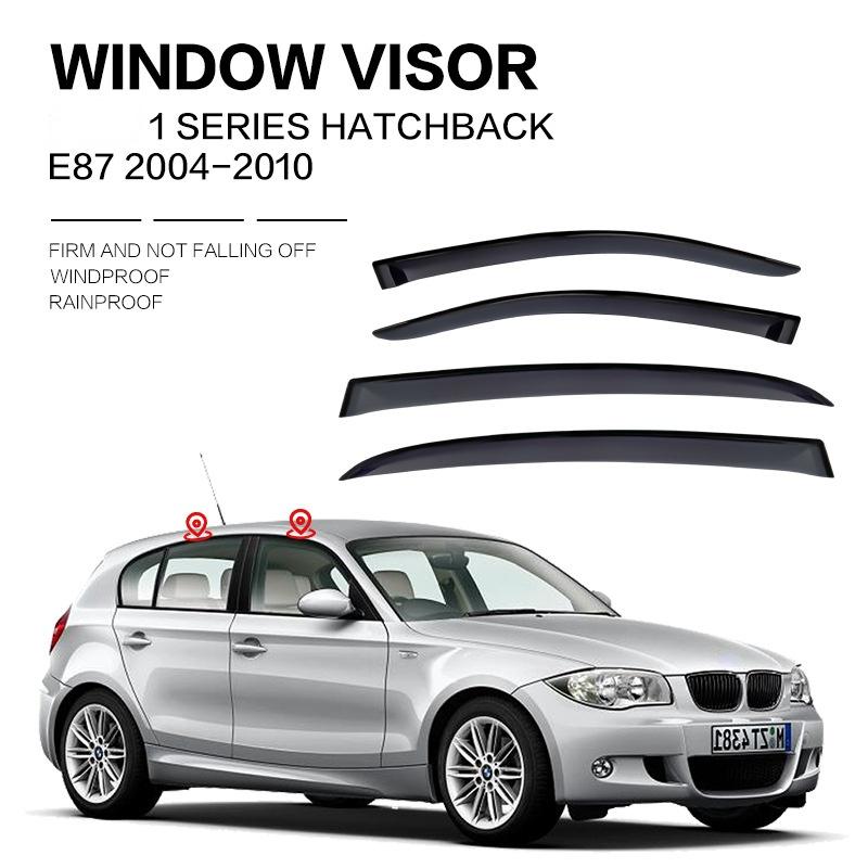 For BMW 1 Series E87 F20 F52 Window Visor Weather Guard Door Visor Vent Shades Vent Shades Ventvisor Bright Strip