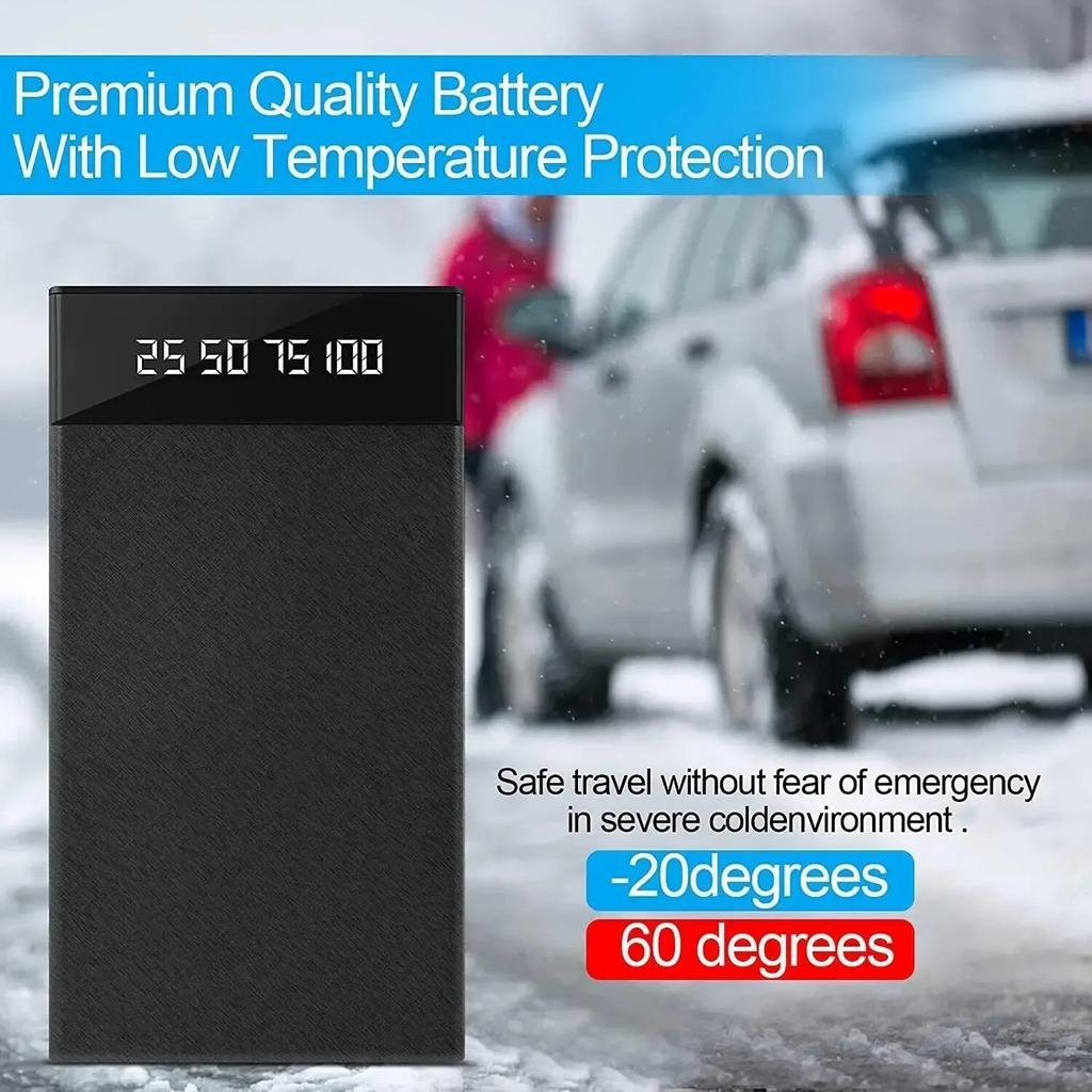 Starthilfe 600A Autobatterieladegerät für Auto Powerbank Booster 12V Starthilfegerät Benzin Diesel Auto Starthilfe Powerbank