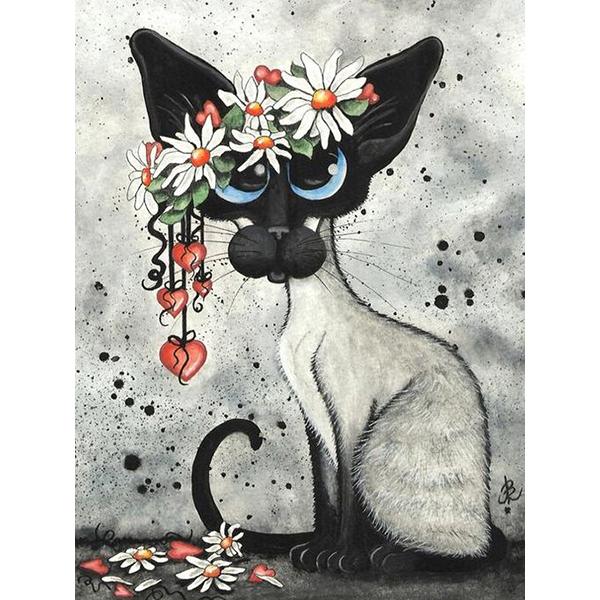 Diy Diamond Painting Cartoon Paint Cat Animal Flower Butterfly Kitten 5D Diamond Embroidery Mosaic Cross Stitch Art Home Decor