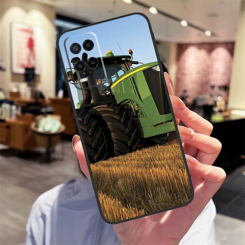 Farm Vehicle Tractor Case For Oppo A78 A98 A79 A18 A38 A58 A40 A60 A80 A16 A76 A96 A15 A74 A94 A54 A17 A77 Cover