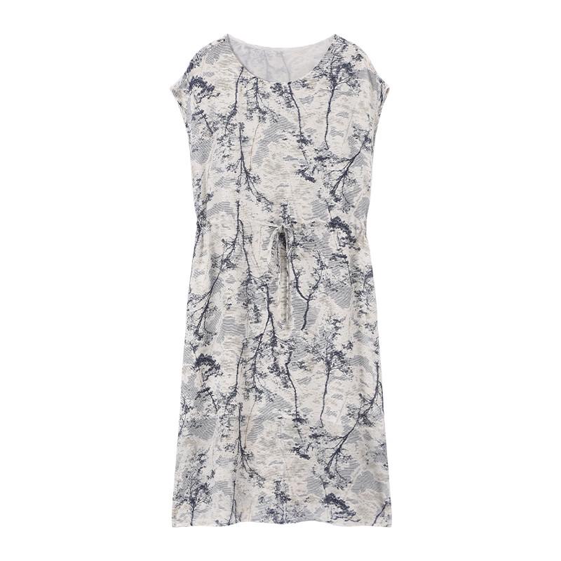 SOFSIL Women's Printed Silk Midi Dress