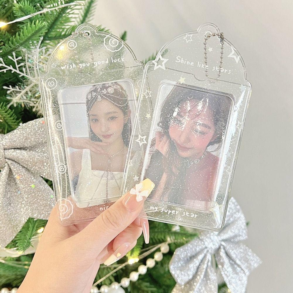 

Transparent Small Card Album Card Sleeve Star Album Kawaii Idol Photocard Holder Lady style 2