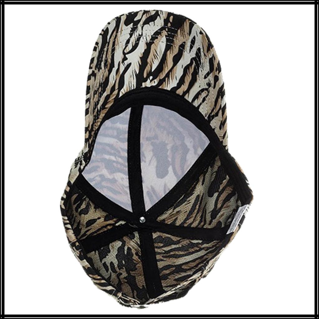 Water Ripple CA652 [White Fang] Cap, Pattern, Hat, Sports, Running, Outdoor, Men's, Women's, (Khaki)