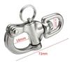 Outdoor Sports 316 Stainless Steel Ring Type Rotating Spring Shackle, Hand Pulled Quick Hanging Shackle, Quick Release Shackle