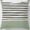 Green-tone Printed Square Pillowcase, Home Decoration, Car Sofa Cushion Cover