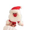 With Clap Circle Snowman Bracelet Plush Toy Santa Claus Christmas Doll Bracelet  Kids Toys Present