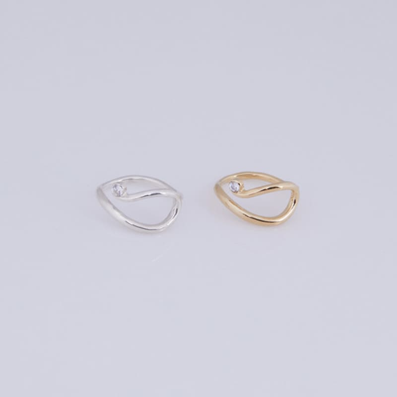 

fillow antique ruffle stone ring silver