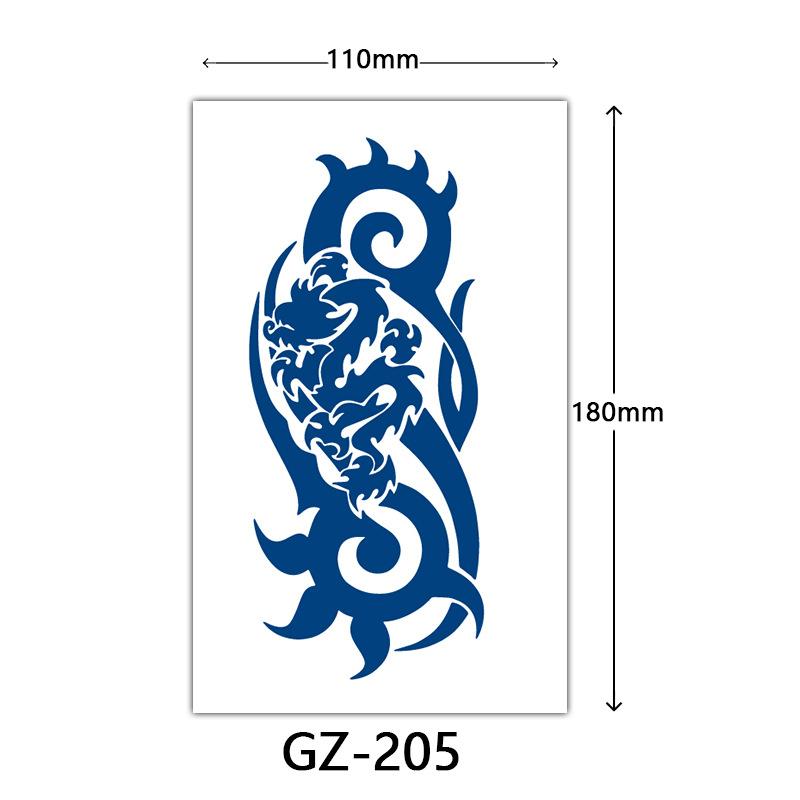 Herbal Semi-Permanent Tattoo Sticker, Semi-Permanent Tattoo Sticker, Anti-Rub, Anti-Sweat Tattoo