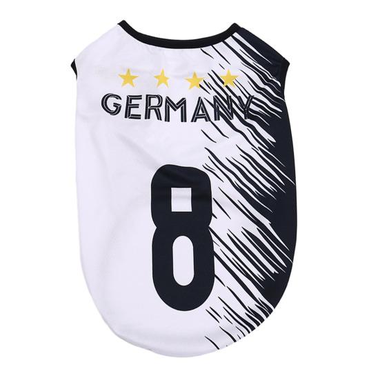 

Soccer Jersey Dog T-Shirt Breathable Dog Tank Top Sleeveless Summer Football Apparel Pet Game Day Outfit for Small Medium Large Dogs 3XL
