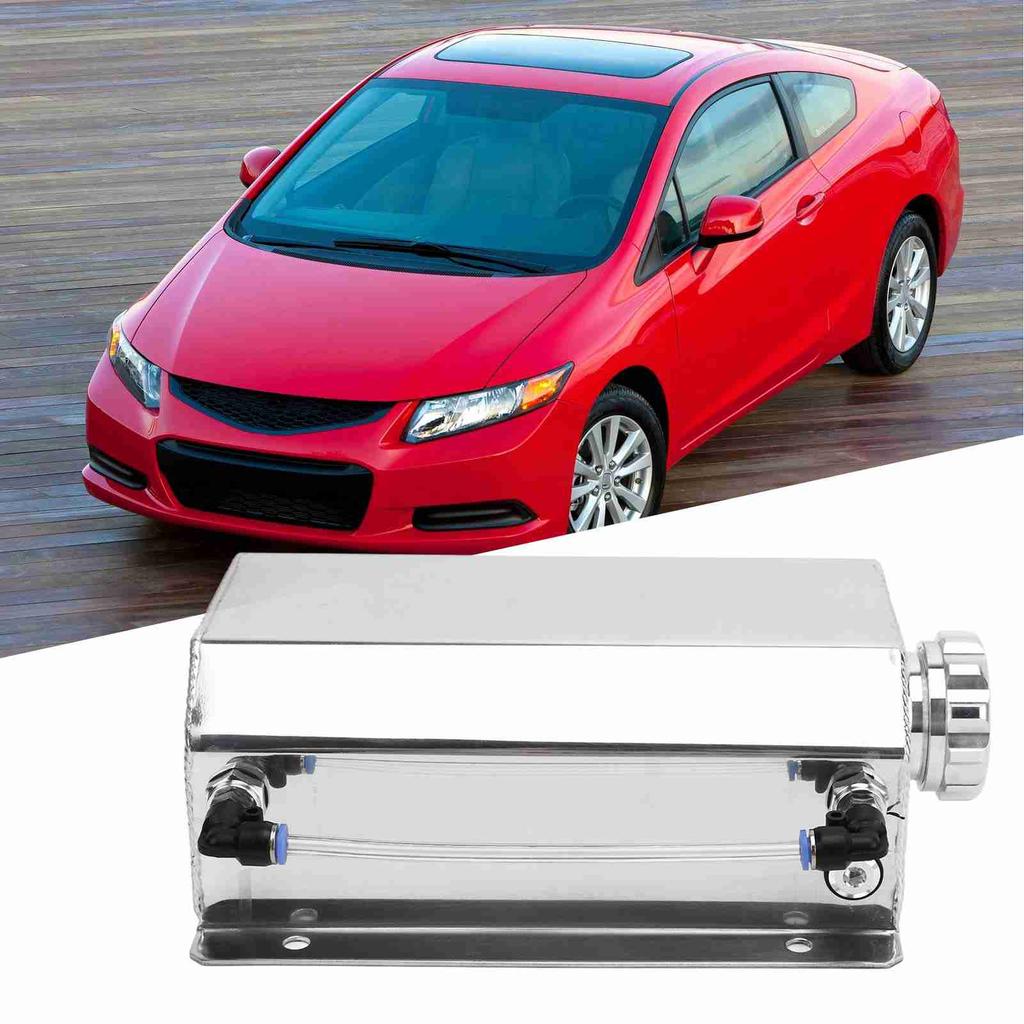 Coolant Overflow Aluminium Alloy 2L acity Reservoir for Most Cars