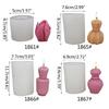 Tulip Shape Resin Mould Perfume Bottle Candle Silicone Mold Plaster Aromatherapy