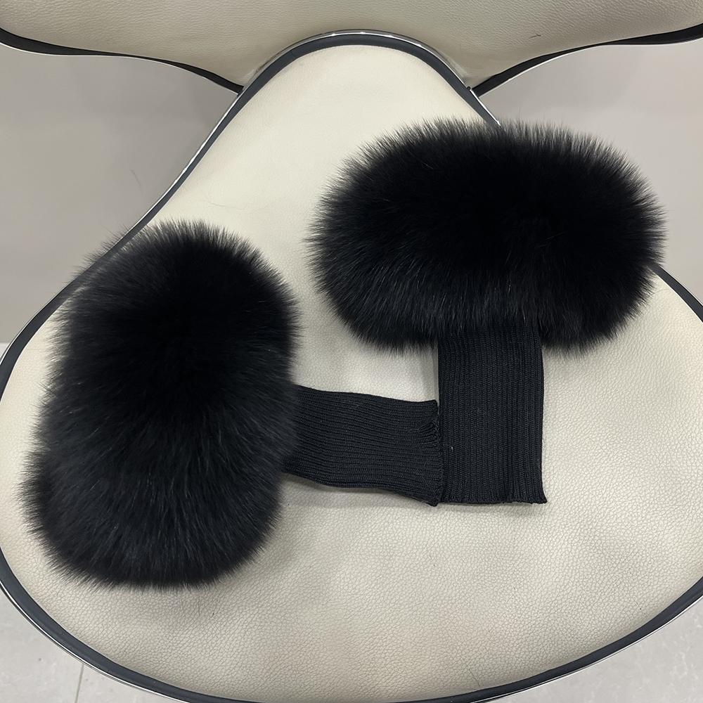 Fox Fur Cuff Arm Warmer Lady Bracelet Real Fur Wristband Glove High Quality Fox fur Cuffs Hot Sale Wrist Warmer