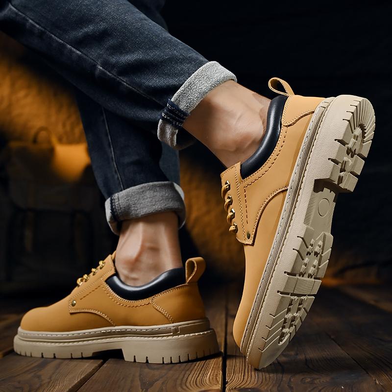 Fashion Casual Thick Soled Men's Shoes Trendy New Minimalist Style Leisure Business Office Party Street Youth Quality Shoes Size 38-46