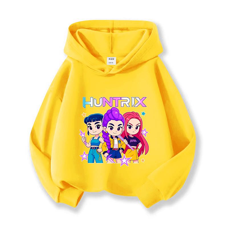 2025 Hot Anime K-Pop Loveliness Demon Hunters Thickened in Autumn and Winter  Harajuku Hip Hop  Hoodie