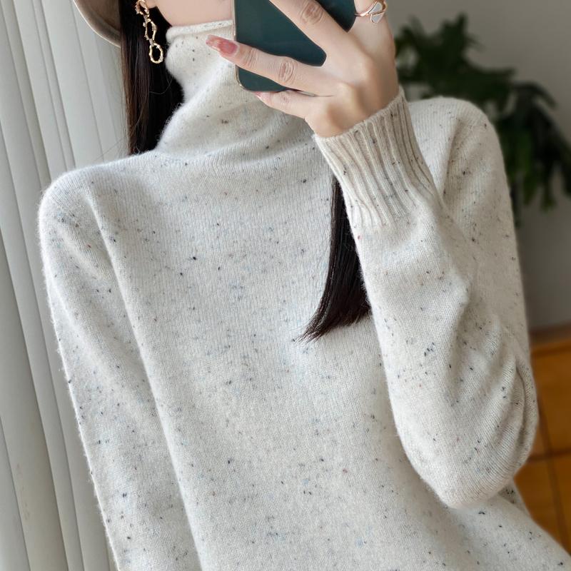 

Женский кашемировый свитер Qinghe кашемир 30% кашемир 70% шерсть осенне-зимний кашемировый толстый пуловер мягкий и теплый XXL