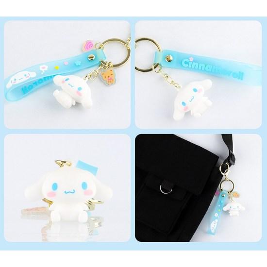 Klíčenka s postavičkami Bunnyland Sanrio, Cinnamoroll, 1 kus, oblíbená postava v Koreji
