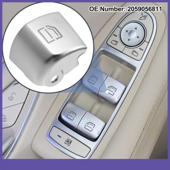 Rear Right Window Lift Switch Button Cover Trim Single  For Mercedes-Benz