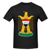 Iraq Flag On Iraqi Emblem In Golden Awesome T Shirts Graphic Y2k Unique Quality T Shirts For Unisex Wounisex Tops