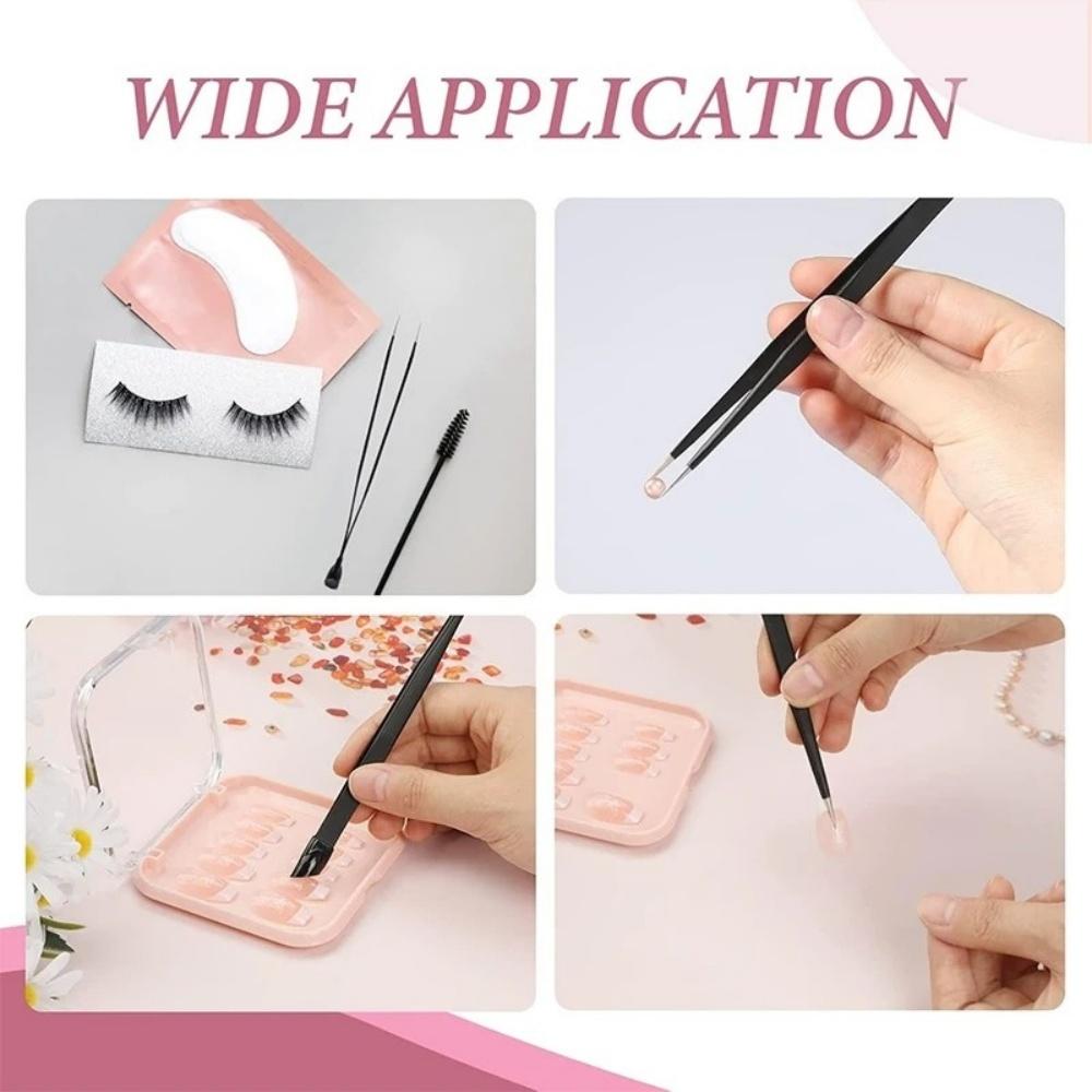 Double Headed Tweezers Manicure Multifunctional Tweezers Silicone Head Press Stick Sticker Nail Art Clip Picking Tweezer Tools